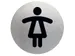 Infobord pictogram Durable 4904 wc dames rond 83mm