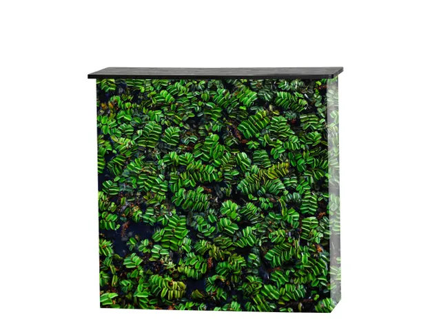 Balie Counter Fabric met Zwart tafelblad 100x32cm