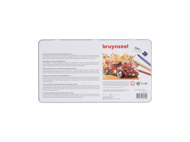 Crayons de couleur Bruynzeel Super Sixties Coccinelle boîte de 60pcs