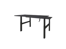 Dextro Slinger Duo zit/sta Bureau 180x80 houtprint schaduw 25mm zwart