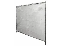 ondoorzichtige folie,v. mobiel hek,HxB 1760x3410mm,m. ogen,kunststof