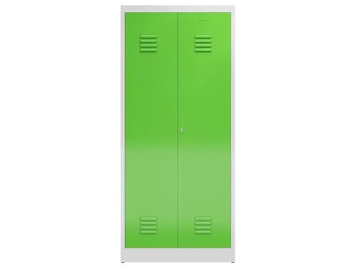garderobekast 1800x800x500mm 2vak klink RAL7035 RAL6018