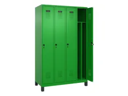 locker voor scheiding van kleding,HxBxD 1950x1200x500mm,4vak