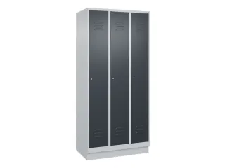 locker,HxBxD 1950x900x500mm,3vak,vak B 300mm,cil.-slot,sokkel - 1