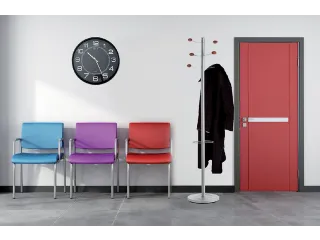 Wandklok Unilux Mega Ø57,5cm zwart cijferaanduiding - 4