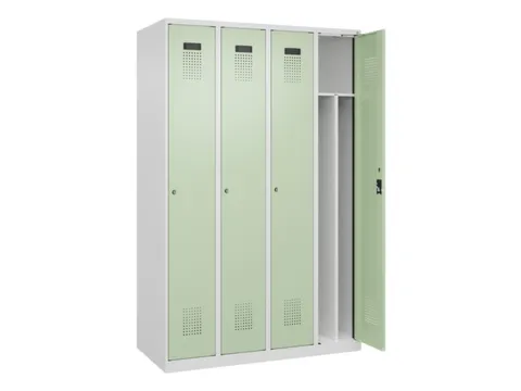 locker voor scheiding van kleding,HxBxD 1850x1200x500mm,4vak