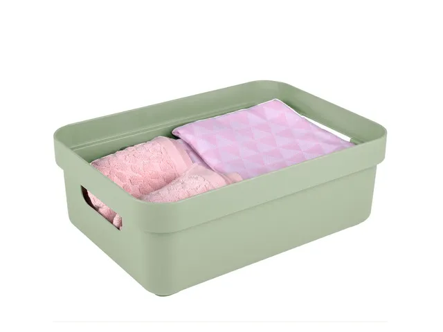 Sigma Home opbergbox 9L groen - 35x24,6x12,2cm