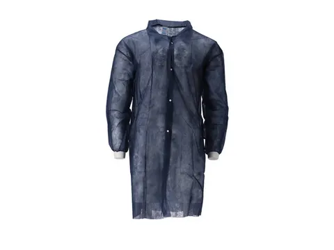 Bezoekersjas Non Woven Blauw Maat M 100 Stuks