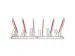 OUTLET Support vélo 930x2100x820mm 6 emplacements de réglage