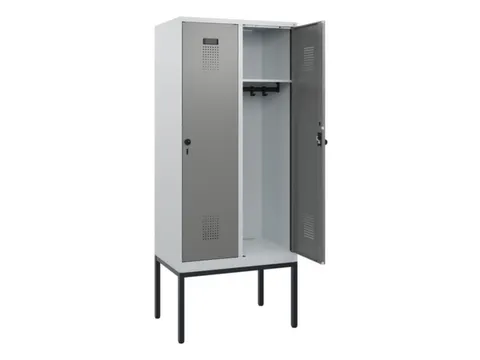 schoollocker,HxBxD 1950x800x500mm,2vak,vak B 400mm,draaigrendel