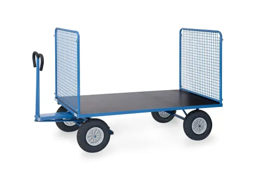 Handtrekwagen 6446P 750kg 1935x995mm draadgaas polyurethaan wielen