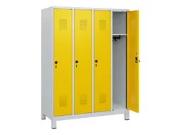 schoollocker,HxBxD 1630x1200x500mm,4vak,vak B 300mm,draaigrendel