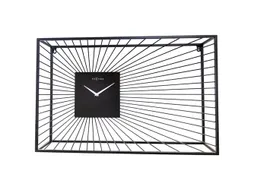 Wandklok Nextime 70x45x15 cm zwart metaal Vasco