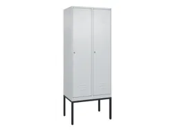 locker,HxBxD 2120x800x500mm,2vak,vak B 400mm,cil.-slot,voetonderstel