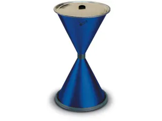 Zandasbak Staalplaat Draaimechaniek Aluminium Blauw - 1