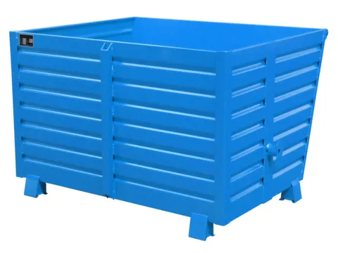 Kiepbak 1000x1500x1200mm 1.5m³ 140kg Draagverm. 2000kg Ral5012