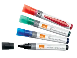 Viltstift Nobo whiteboard Liquid schuin assorti 4mm