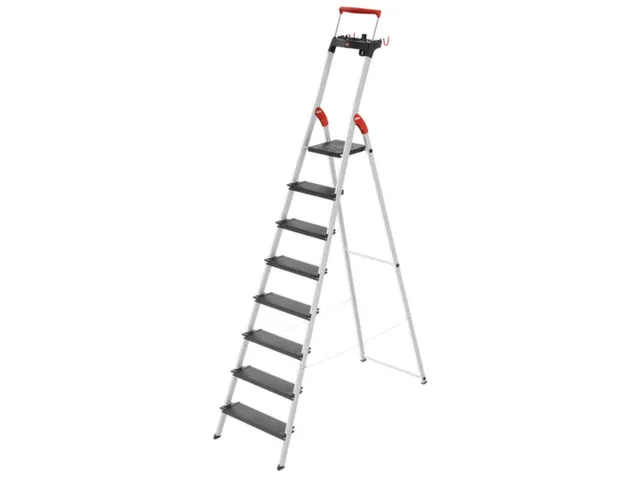 escabeau,8marches XXL,marches/plateforme noir,Hauteur 1,72m
