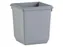 Papierbak Kunststof vierkant taps 36cm hoog Grijs 27 liter