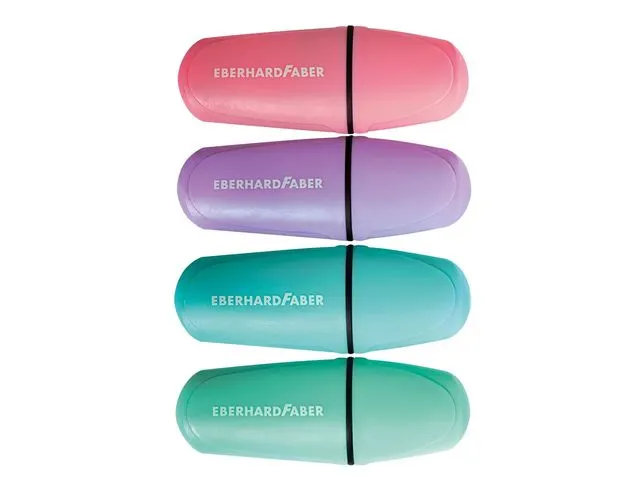 Markeerstift Eberhard Faber mini pastel 4st. op kaart