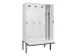 locker met bank,voor scheiding van kleding,HxBxD 2120x1200x815mm,4vak