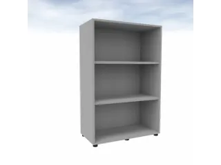 kantoorstelling HxBxD 1310x860x450mm 3 OH 2xhouten vloer aluminium - 3