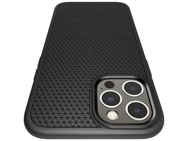 Spigen Case ACS01617 iPhone 12 Pro Max Liquid Air Mat Zwart
