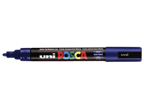 Verfstift Posca PC5M Medium Punt 1,8-2,5mm Donkerblauw