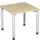 Bureau 4-Poot Hxbxd 680-800X800X800Mm Ronde Buis Esdoorn