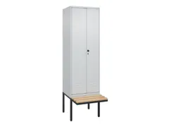 locker voor scheiding van kleding,HxBxD 2120x600x815mm,2vak