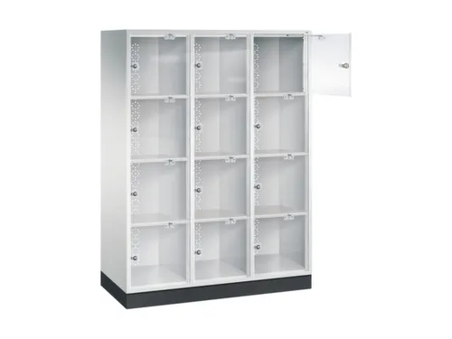 grootvolume-lockersysteem,HxBxD 1750x1220x500mm,3x4vakken,cil.-slot