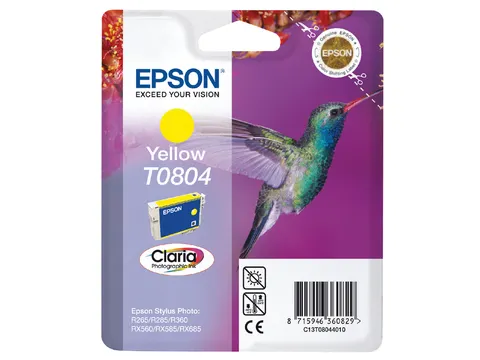 Cartouche d’encre Epson T0804 C13T08044011 jaune