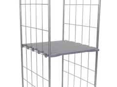 hygiënisch legbord,v. Gaasbox BxD 710x812mm,draagverm. 150kg,HDPE