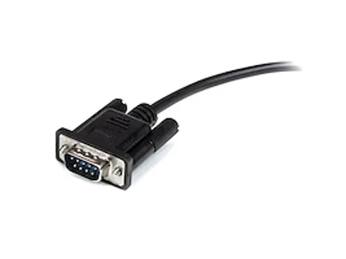 1m straight-through DB9 RS232 seriële kabel zwart M/F