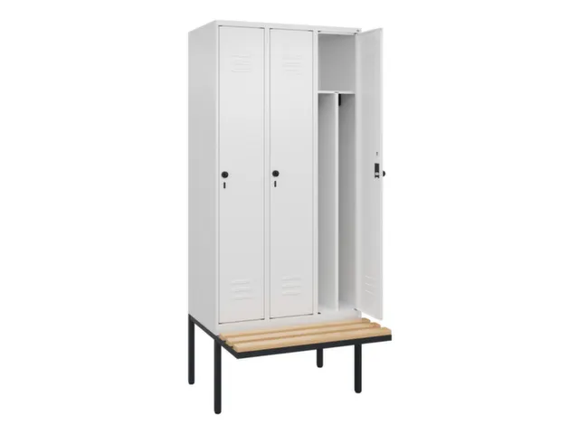 locker voor scheiding van kleding,HxBxD 2120x900x815mm,3vak
