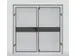double porte battante,p. parois de séparation,Hxl 2200x2000mm,RAL5002