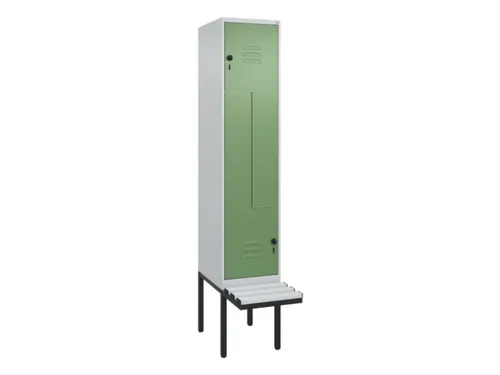 Z-garderobekast,HxBxD 2120x400x815mm,2vak,vak B 400mm,draaigrendel