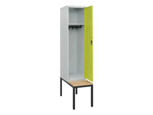 locker met bank,HxBxD 1950x400x815mm,1vak,vak B 400mm,cil.-slot