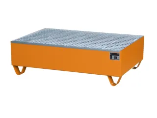 Systeem-Opvangbak Oranje 2x 200l 215l 360x 1200x 800mm Rooster - 1