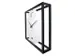 Tafel/wandklok NeXtime Time Frame 40x40cm wit metaal