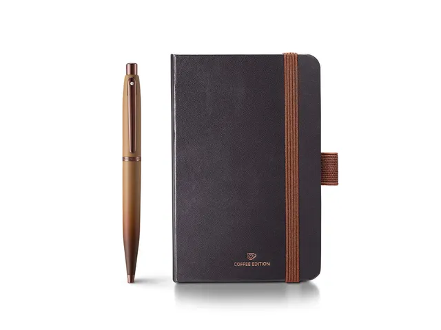 Balpen giftset Sheaffer VFM 9428 Coffee Edition, Matt Brown met notiti