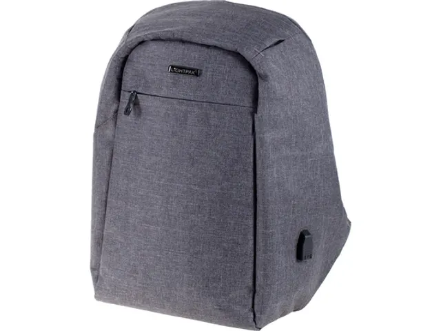 Rugzak Lightpack Lockpak grijs45x31x15cm
