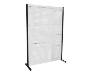 scheidingswand van geperforeerde/sleufplaat,enkel veld,HxB 2000x1500mm - 2