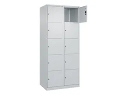 lockerkast,HxBxD 1850x800x500mm,2x5vakken,vak B 400mm,cil.-slot