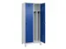 armoire vestiaire noir et blanc,HxlxP 1950x800x500mm,2compart.