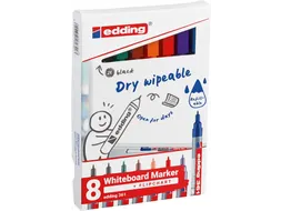 Viltstift edding 361 whiteboard rond 1mm assorti