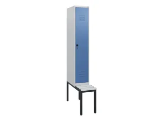 locker met bank,HxBxD 1950x300x815mm,1vak,vak B 300mm,draaigrendel - 1