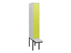 locker met bank,HxBxD 1950x300x815mm,1vak,vak B 300mm,cil.-slot