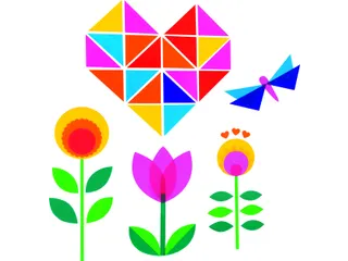 Raamfolie Folia 23x33cm 10 vel 10 kleuren - 5