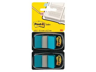 Indextabs Post-it 680 25.4x43.2mm duopack blauw 2x 50 tabs - 1